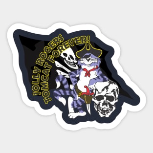 Tomcat Forever Jolly Rogers Sticker